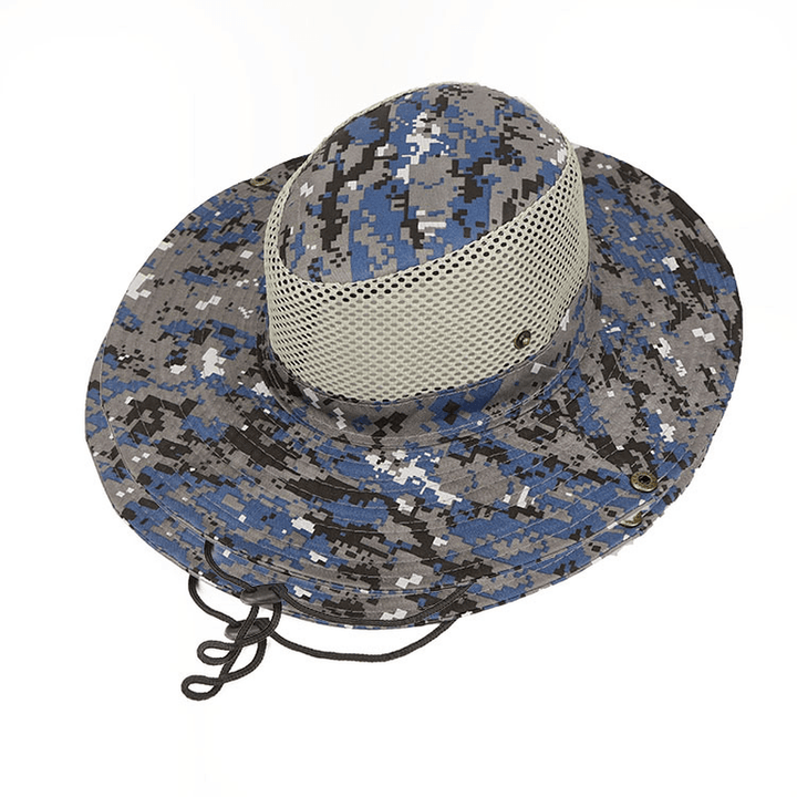 Outdoor Hat Digital Camouflage Hat Fisherman Hat Fishing Hat Sun Visor Big Brim Hat Mountaineering Hat Benni Hat Korea - MRSLM