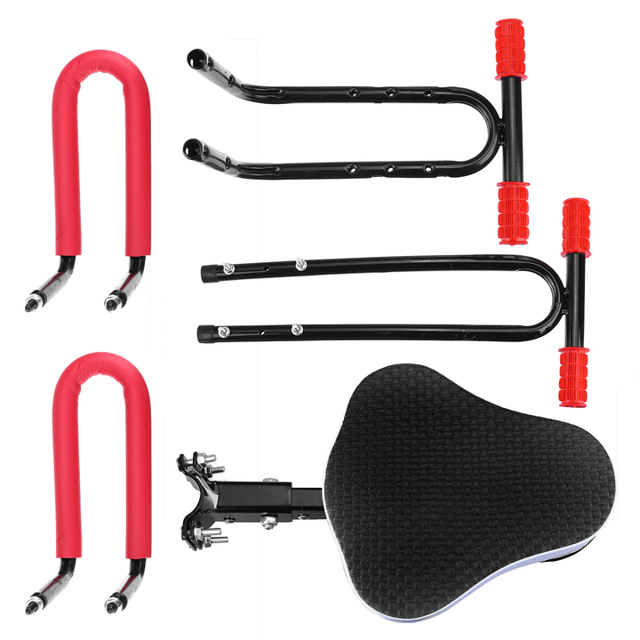 BIKIGHT Removable Kids Bicycle Saddle Steel Tube Safety Seat Frame Electric Bike Folding Front Seat Saddle Children Kids Seat Plate - MRSLM