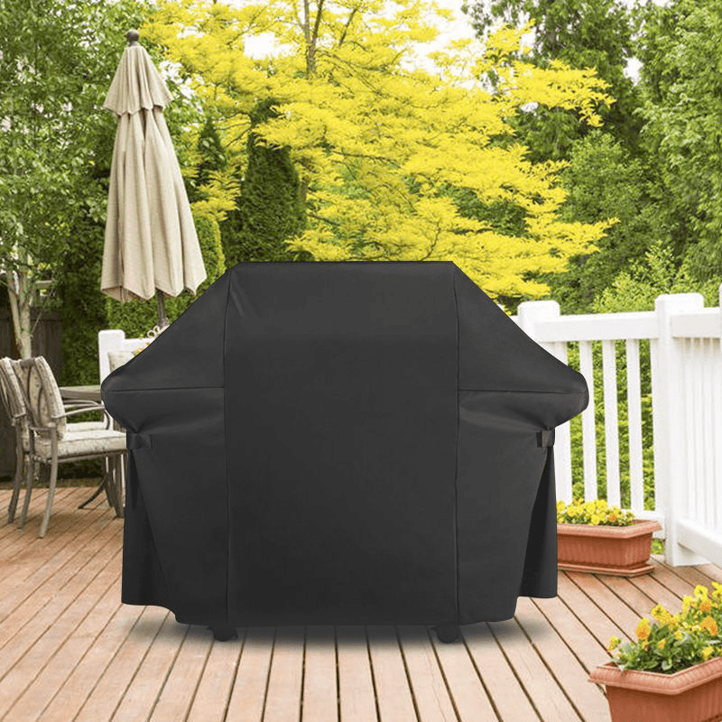 Outdoor Waterproof BBQ Grill Cover with Black Storage Bag for Genesis 300 Series Gas Grills - MRSLM