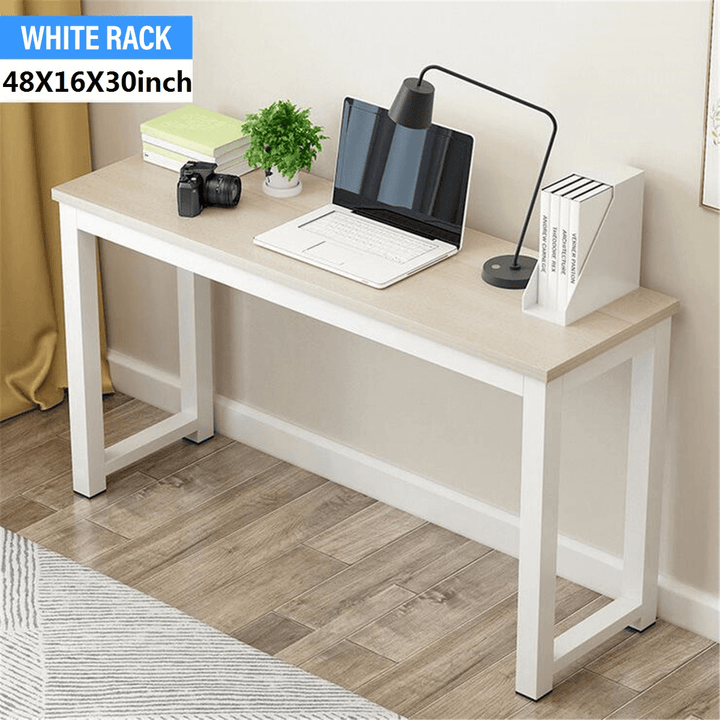 Computer Laptop Desk Writing Study Table Bookshelf Storage Rack Desktop Workstation Home Office Furniture - MRSLM