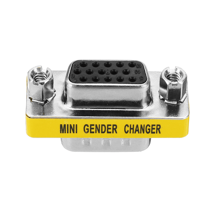 10Pcs DB15 Mini Gender Changer Adapter Female to Male Plug Adapter Connecters - MRSLM