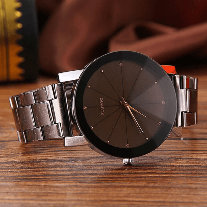 Fashion Casual Waterproof Stainless Steel Strap Men Quartz Watch - MRSLM