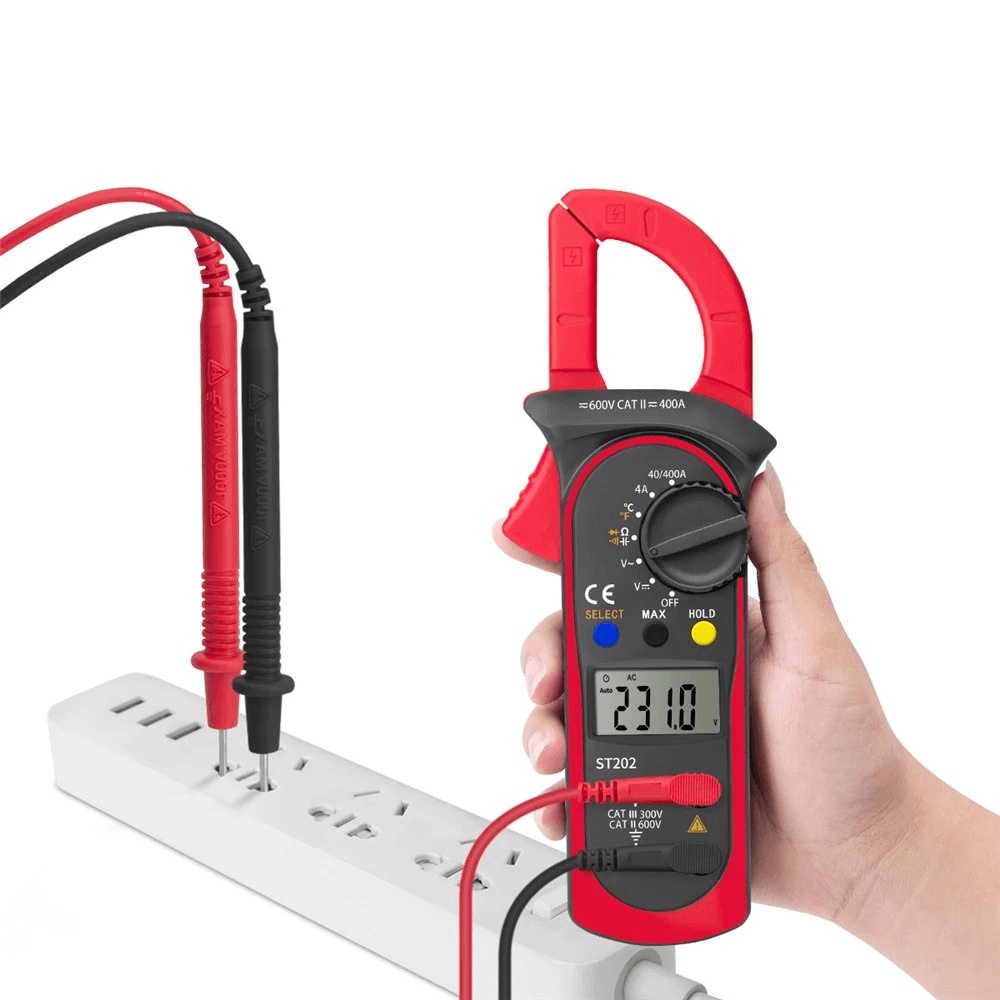 ANENG ST202 Digital Clamp Multimeter Resistance Ohm Transistor Testers Current Voltmeter Lcr Clamp Meter with Temperature - MRSLM