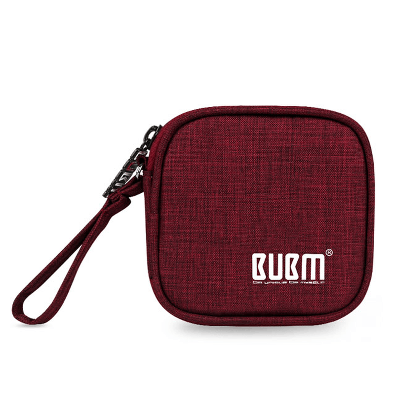 BUBM Travel Carrying Case for Small Electronics and Accessories Earphone Earbuds Cable Change Purse - MRSLM