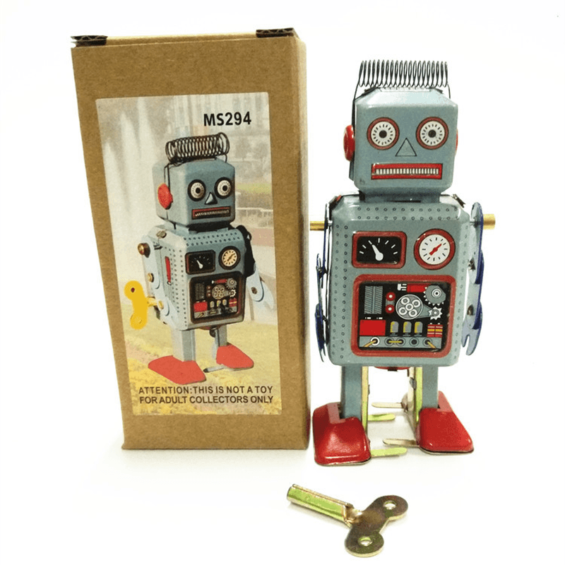 Tin Robot Toys Retro Crafts Nostalgic Personalization - MRSLM