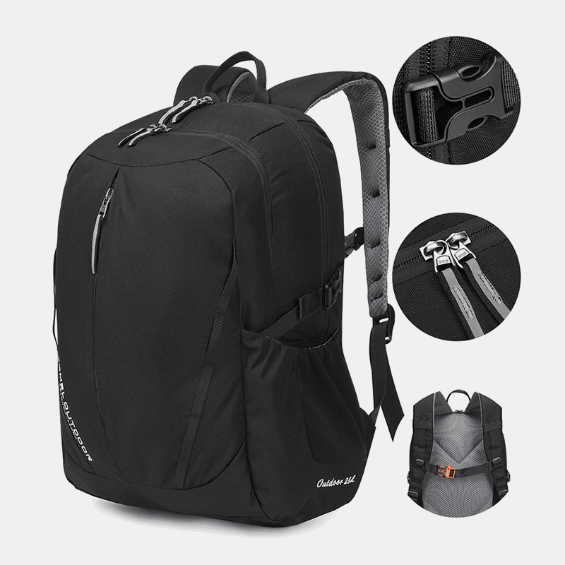 Men Polyester Waterproof Light Weight Large Capacity Sport Hiking Travel Backpack - MRSLM