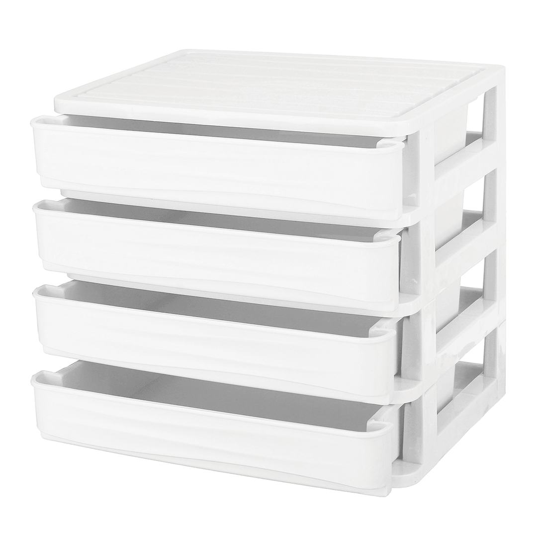 1/2/3/4 Tiers Multilayer Drawer Type Makeup Box Cosmetic Makeup Box Desktop Organizer Storage Box Display Box - MRSLM