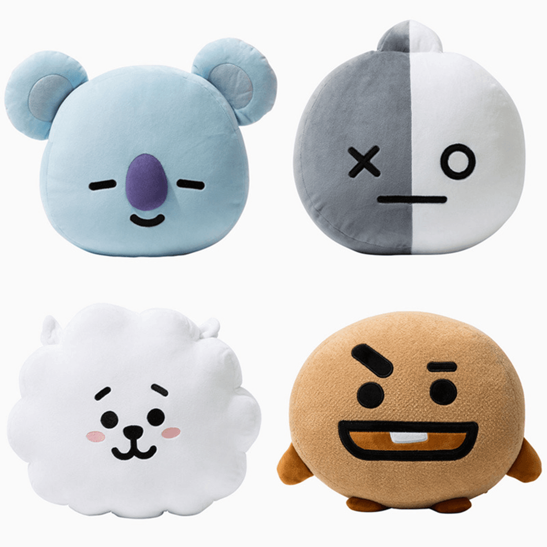 For KPOP BTS BT21 TATA SHOOKY RJ SUGA COOKY JIMIN Bed Plush Pillow Doll - MRSLM