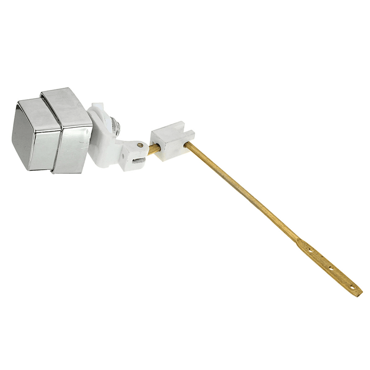 Push Botton Side Mount Toilet Tank Lever Flush Handle Brass Arm Fits Most Toliet - MRSLM