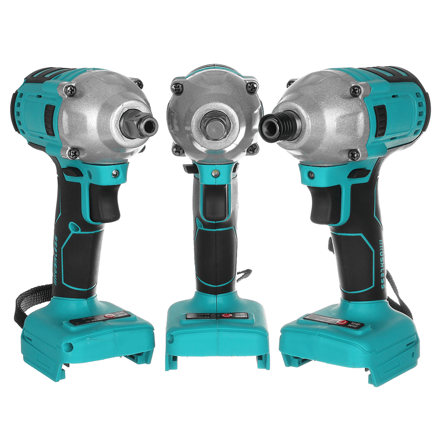 Blue Cordless Brushless Impact Wrench Drill Drive Machine for Makita 18V Battery - MRSLM