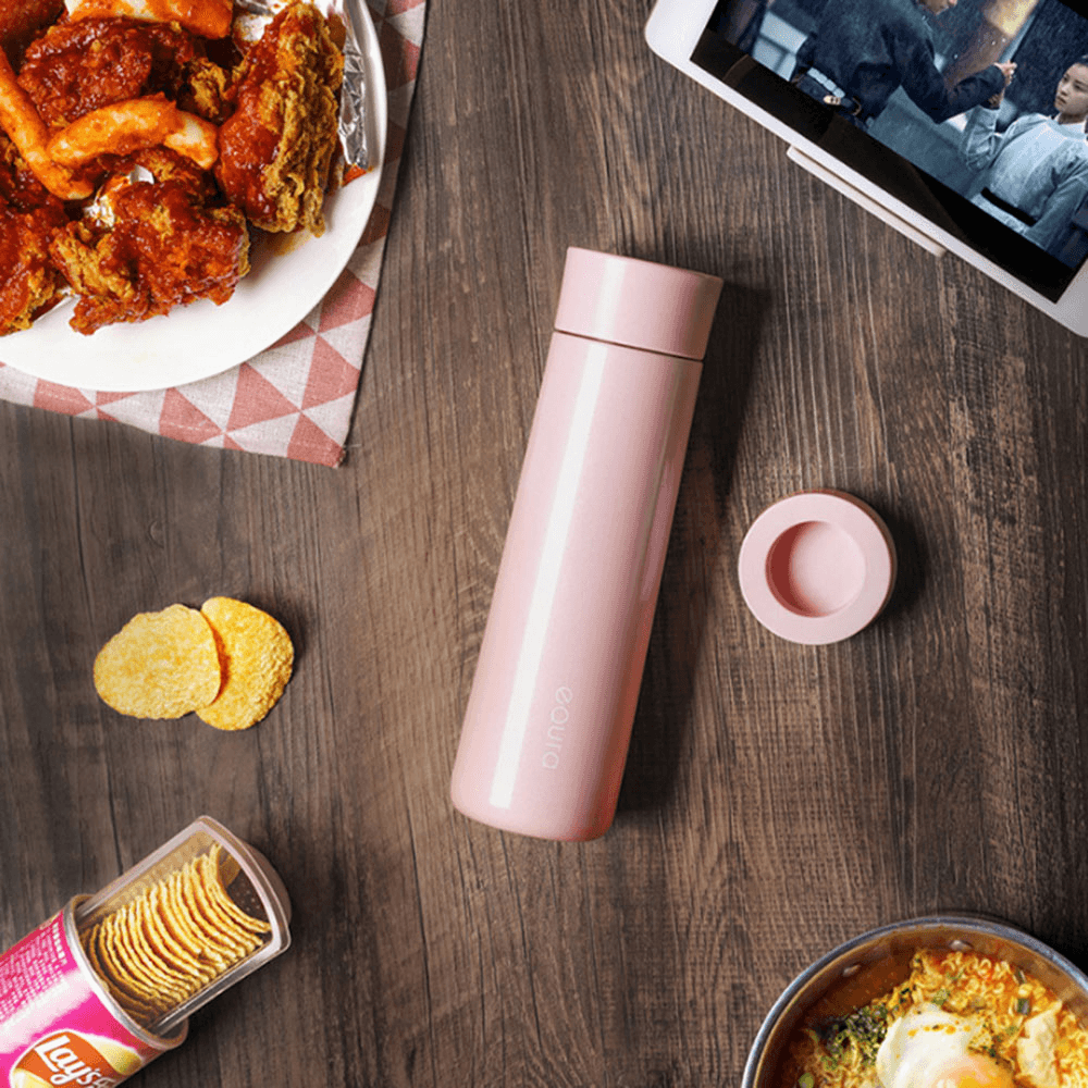 EQURA KAD-ZN01 Vacuum Cup Smart Insulation Cup Smart Remind Function Cup Portable Wireless Charging from Xiaomi Youpin - MRSLM