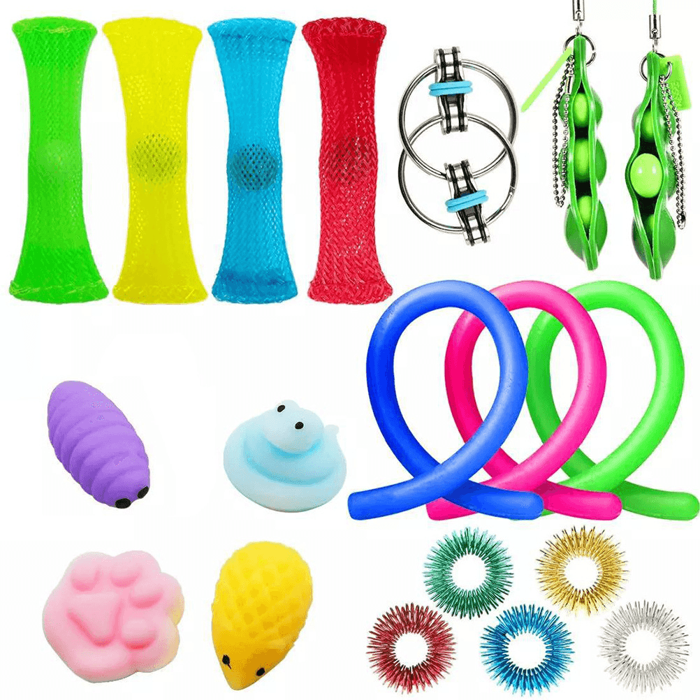 Unzip Toy Set DIY Squeeze Ball Net Tube Chain - MRSLM