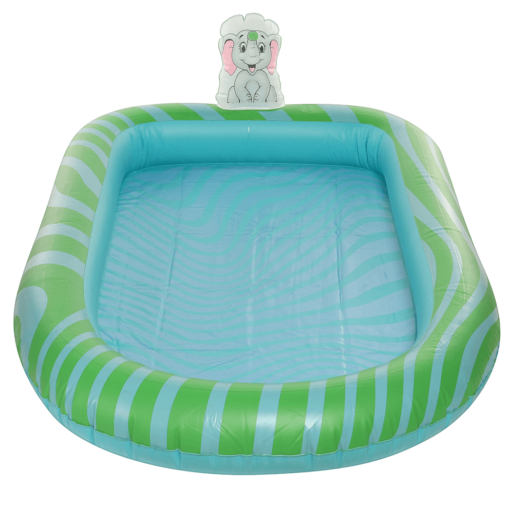 PVC Children Inflatable Swimming Pool Sprinkler Pool Thickened Cartoon Pattern Outdoor Swimming Water Play Children Toys - MRSLM