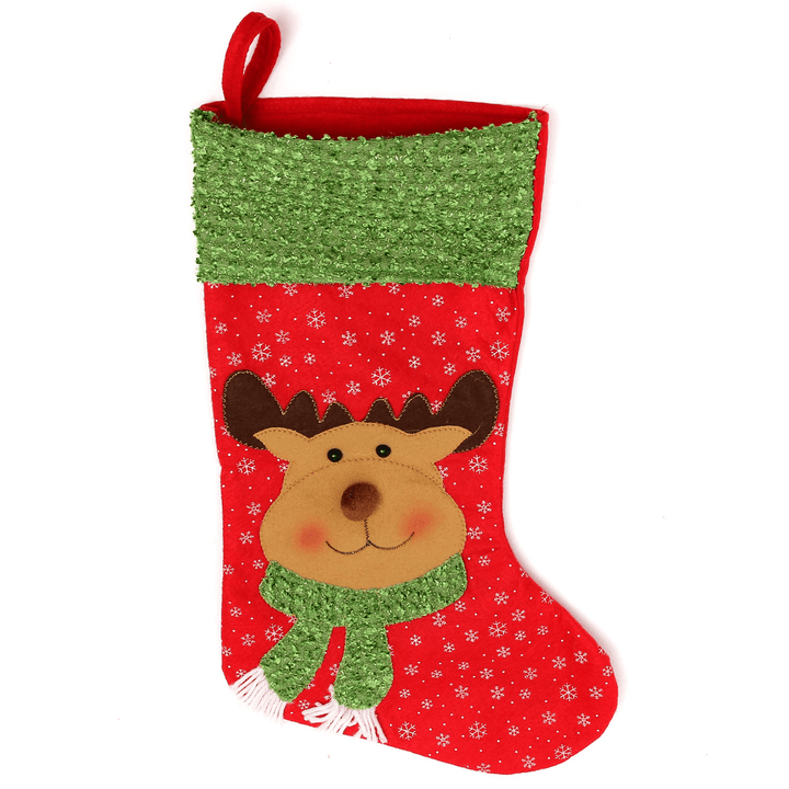 Christmas Santa Clau Snowman Elk Stockings Hanging Gift Bag Christmas Party Deocration - MRSLM