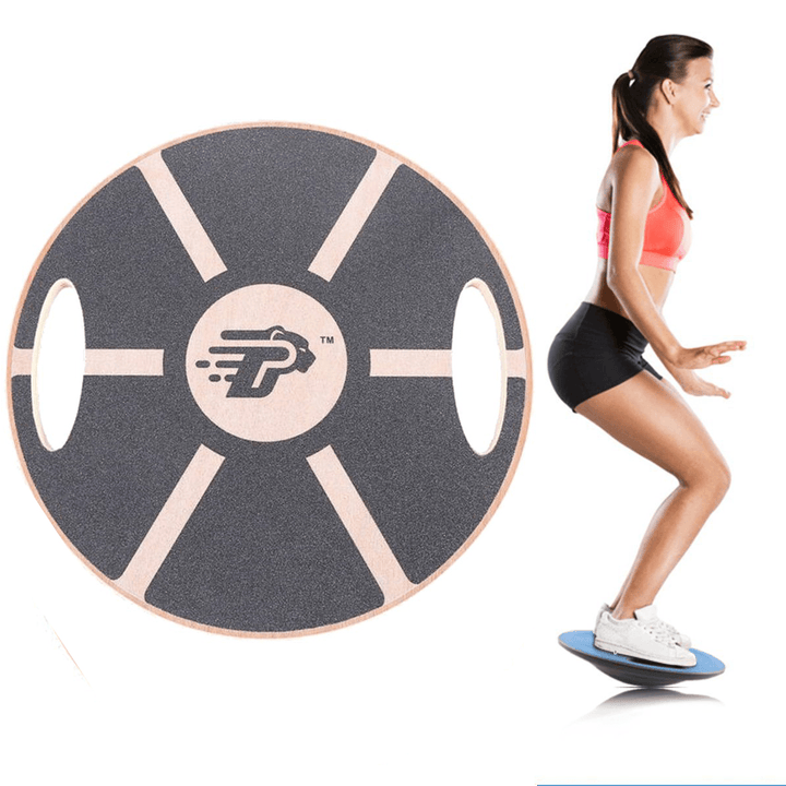 39.5CM Diameter 360° Rotation Wobble Balances Board Stability Disc Yoga Training Fitness Exercise Twists Boards - MRSLM