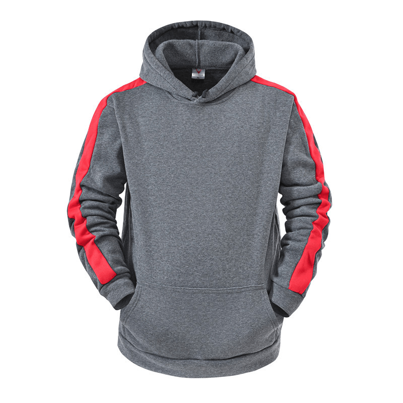 Men Casual Sweater Hooded Stitching Top - MRSLM