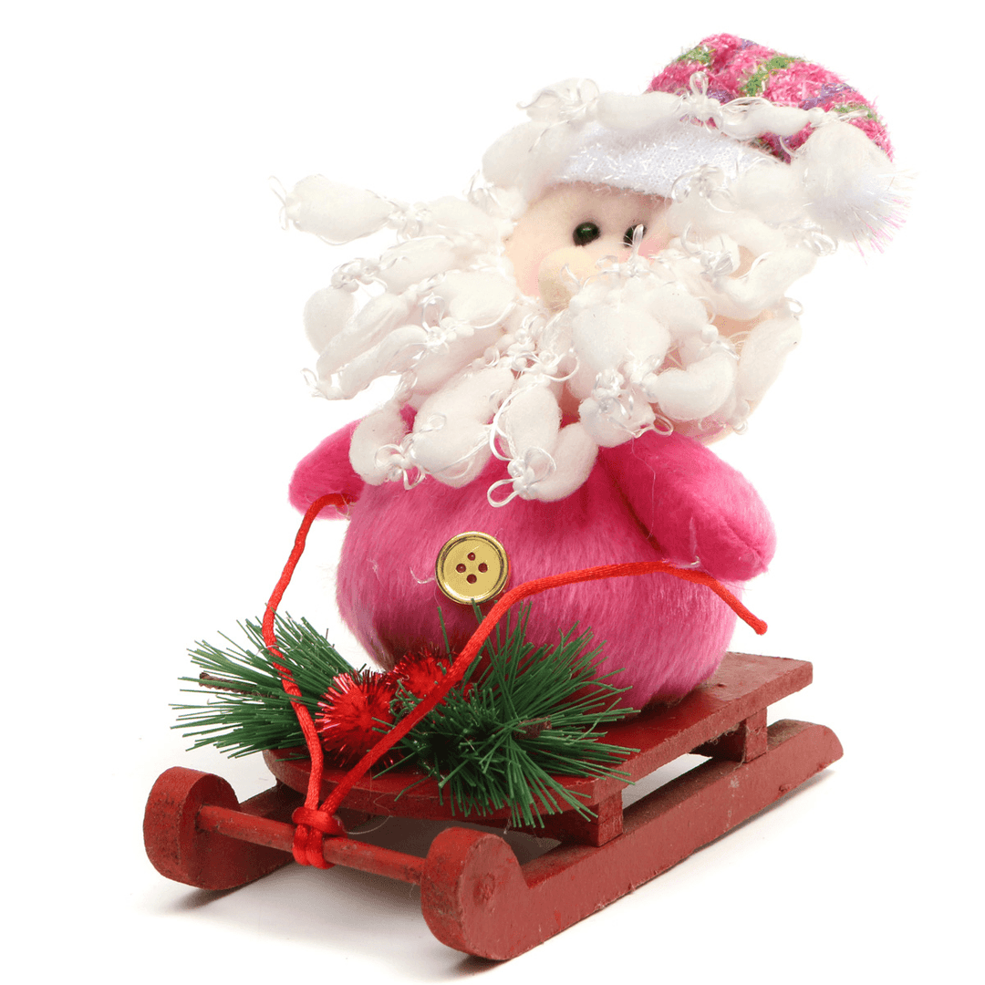 Christmas Santa Clau Snowman Sledding Christmas Party Decor - MRSLM