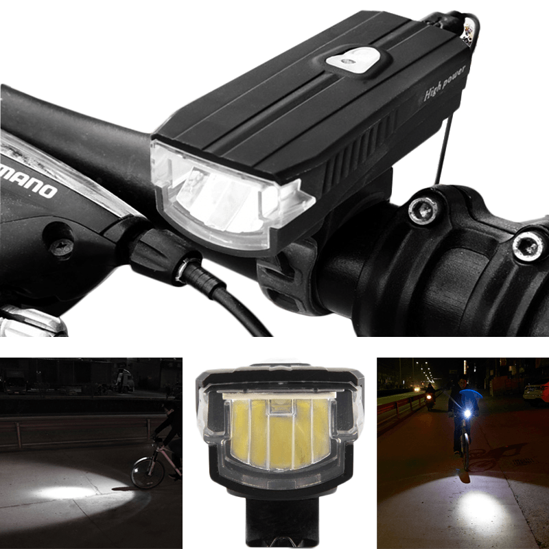 XANES BL04 550LM 3 Modes German Standard USB Charging 1200Mah Lithium Battery Waterproof Bike Light with 120Db Horn - MRSLM