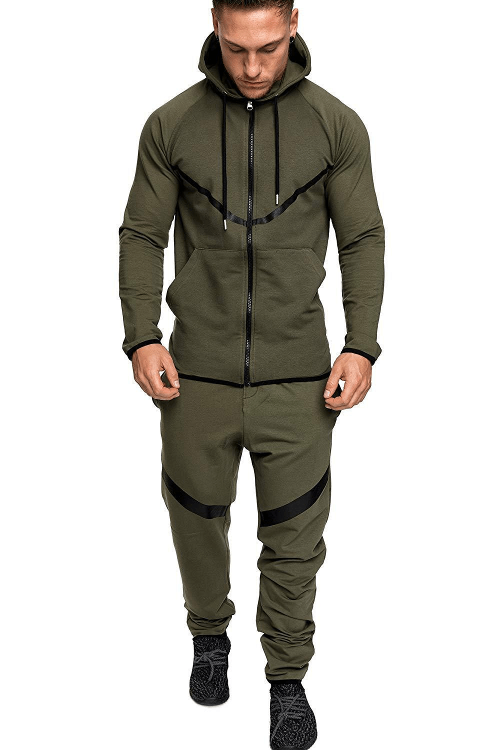 Leisure Sports Fitness Suit Men'S Snowflake - MRSLM