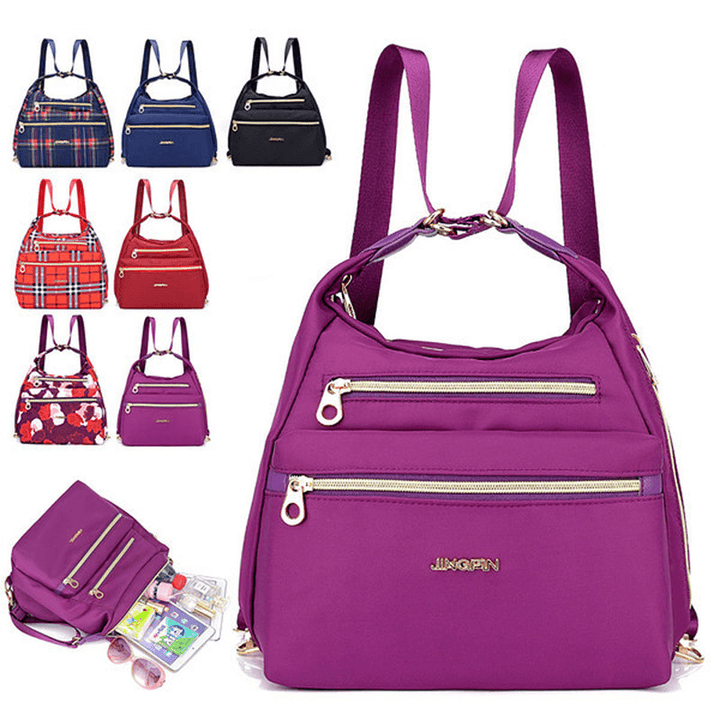 Women Multifunctional Fashion Backpack Shoulder Bag Handbag - MRSLM