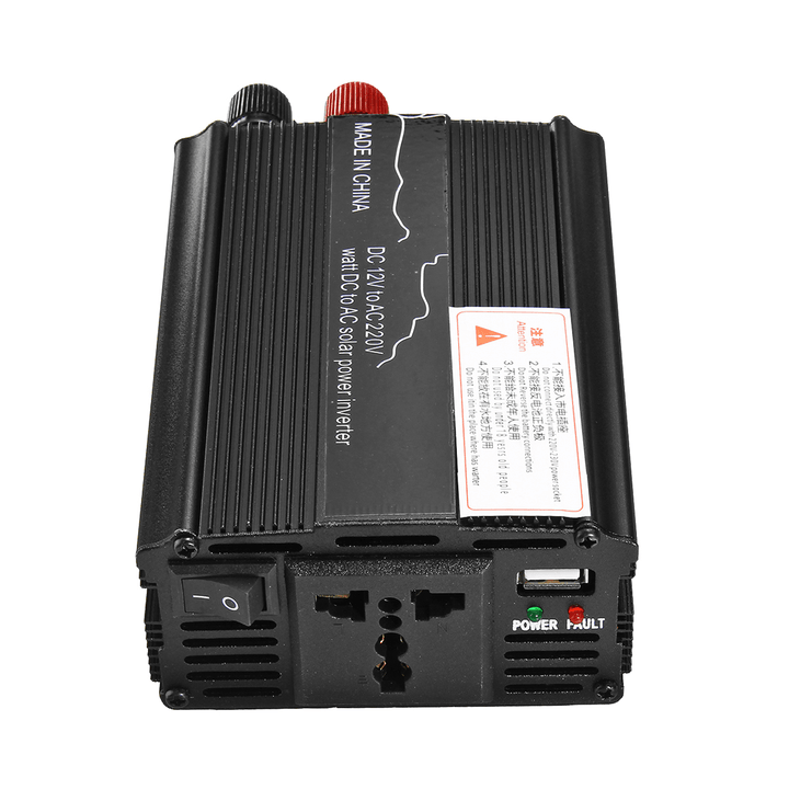 Solar Power Inverter USB Modified Sine Wave Converter DC 12V to AC 220V Car Power Inverter Charger Adapter - MRSLM