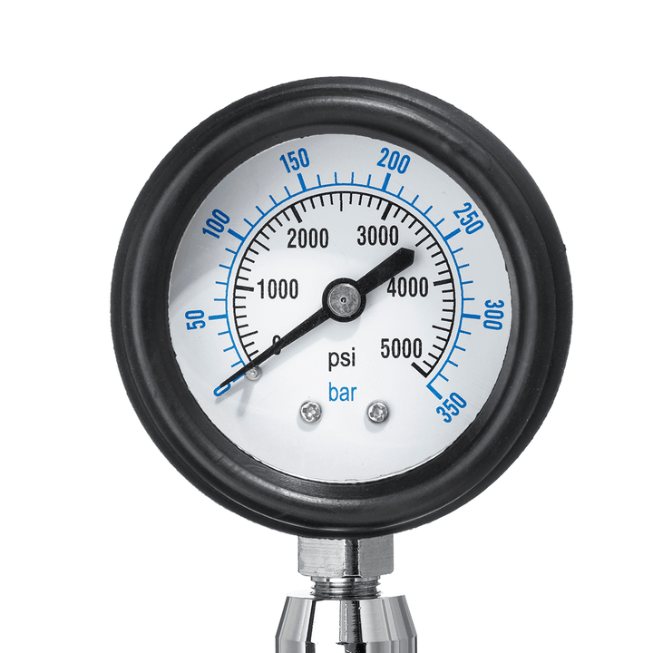 350 BAR Axial Hydraulic Pressure Gauge Test 40Mpa 6000PSI Stainless Steel Indicator - MRSLM