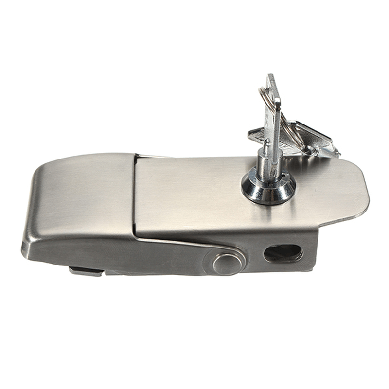 304 Stainless Steel Concealed Toggle Latch Safety Catch Key Locking Spring Loaded - MRSLM