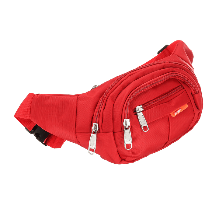 400D Polyester Waist Bag Waterproof Crossbody Bag Camping Travle Sport Cycling Casual Zip Phone Pouch - MRSLM