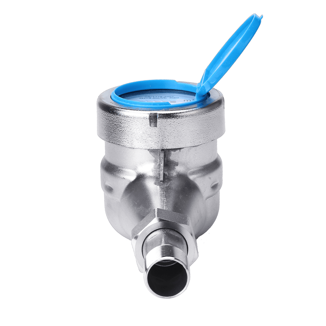 15/20Mm Steel Wet Cold Water Flow Meter Measuring Tap Table Counter Home Garden Tools - MRSLM