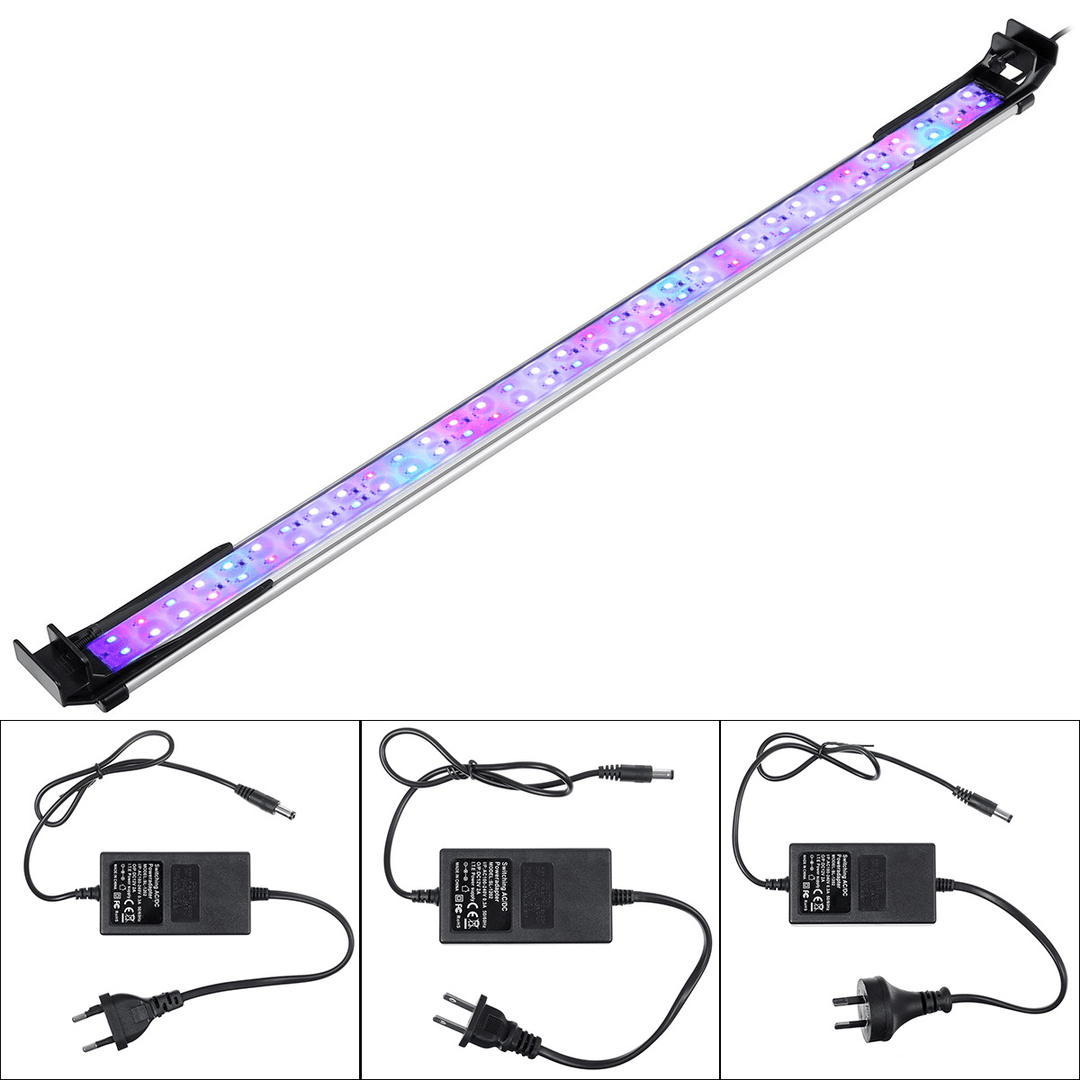 72CM 66LED Aquarium Fish Tank Light High-Bright Double Drainage Water Grass - MRSLM