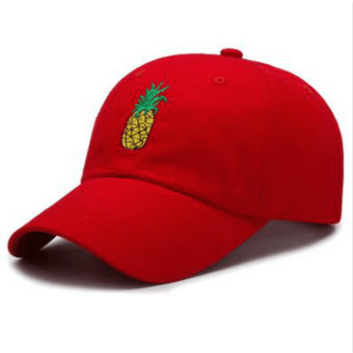 Embroidered Pineapple Baseball Cap Adjustable Cotton - MRSLM