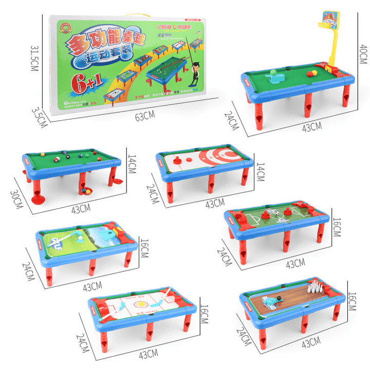 Children'S Sports Indoor Table Game Billiard Table Toys Balls - MRSLM