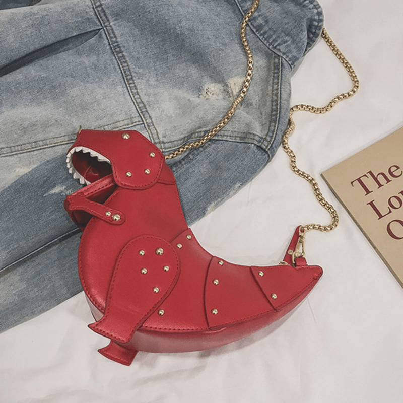 Women Chain Dinosaur Shape Cute Crossbody Bag - MRSLM