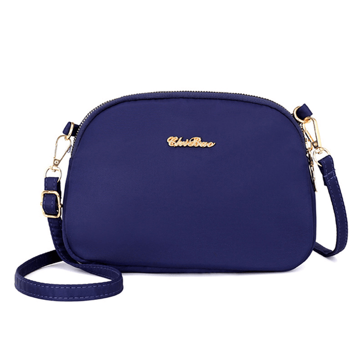 Women Nylon Waterproof Solid Casual Fashion Shoulder Bag Shell Bag Clutch Bag Crossbody Bag - MRSLM