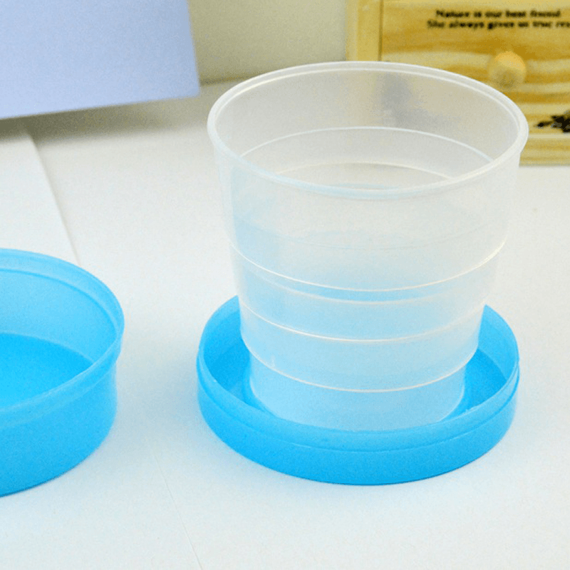 Plastic Outdoor Folding Water Cup Camping Hiking Folding Drinking Cup - MRSLM