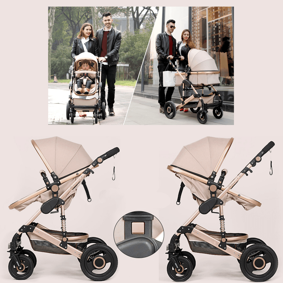 Folding Baby Stroller Lightweight Soft Travel Stroller Pushchair Max Load 25Kg - MRSLM