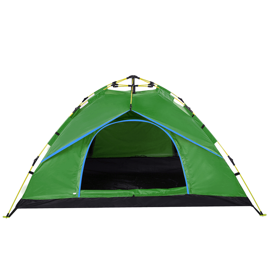 3-4 People Fully Automatic Camping Tent Water Resistant Folding Outdoors Hiking Travel - MRSLM