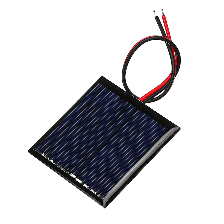 LEORY 0.25W 5V 45*45Mm Mini Polysilicon Solar Panel Epoxy Board with Wire - MRSLM