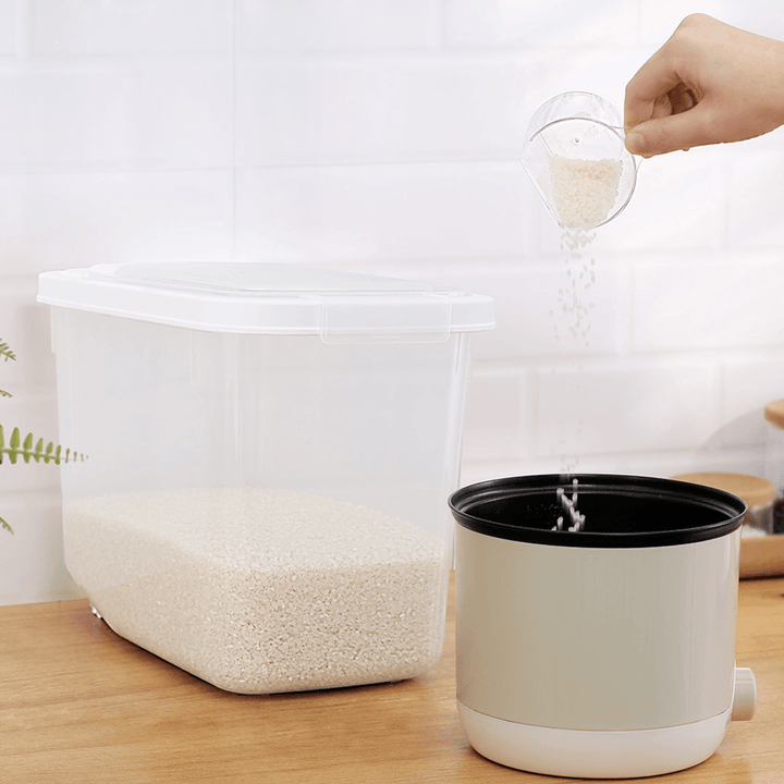 QUANGE Multi-Function Rice Storage Bucket 5KG/10KG from Kitchen Storage Container Rice Storage Box - MRSLM