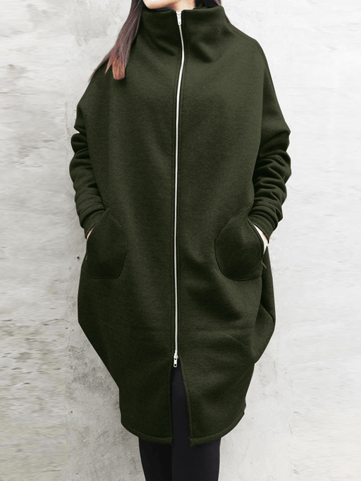 Solid High Neck Coats - MRSLM