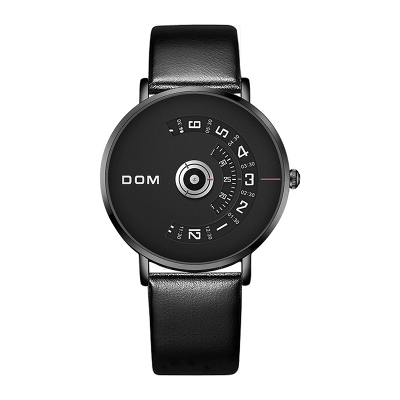 DOM M-1303 Fashion Men Watch Creative Dial 3ATM Waterproof Quartz Watch - MRSLM