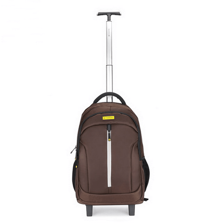 19Inch Waterproof Wheeled Trolley Backpack Laptop Suitcase Luggage Rucksack Traveling Stroage Bags - MRSLM