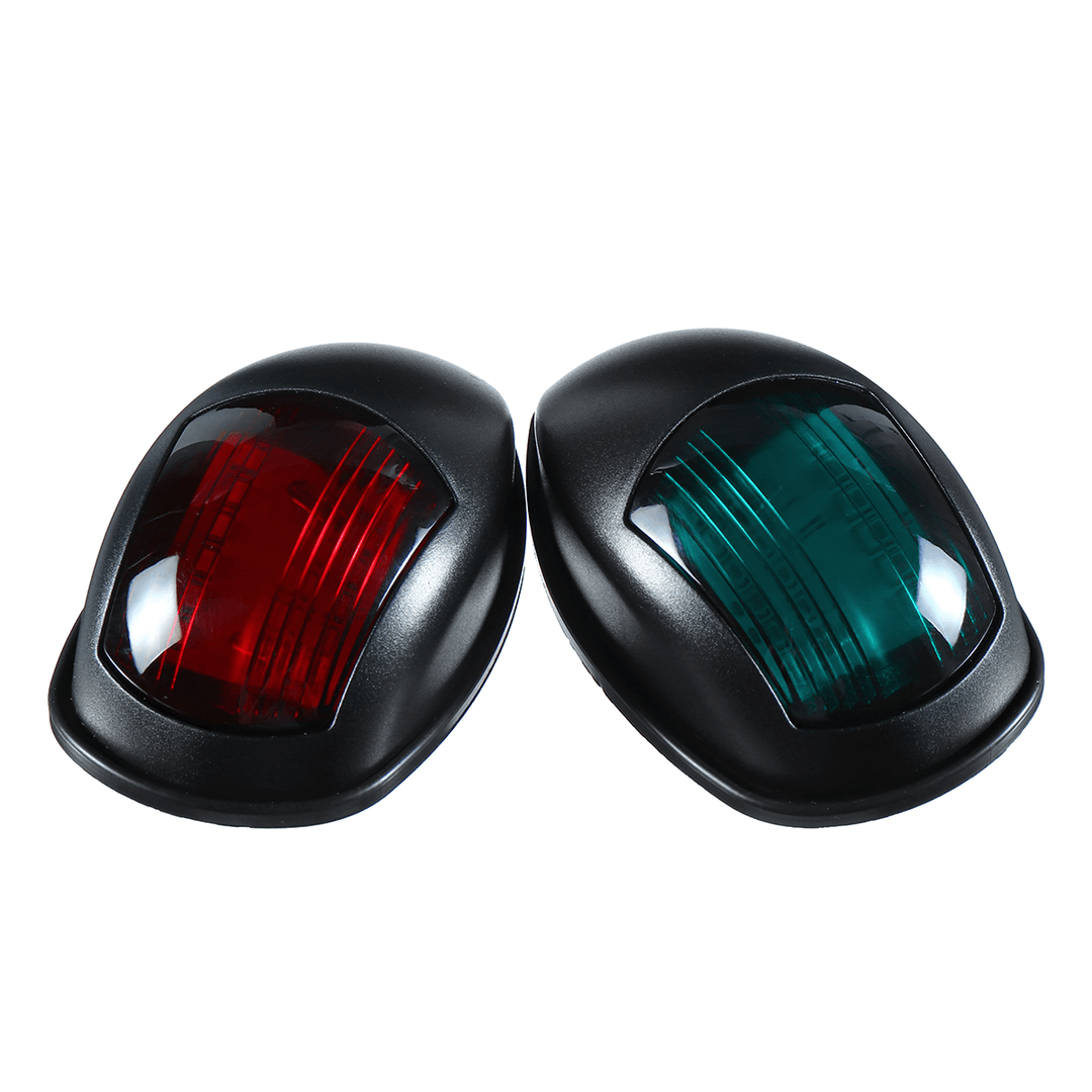 2PCS 12V IP66 Red+Green Marine Boat Yacht LED Mini Starboard/Port Navigation Lights Waterproof - MRSLM