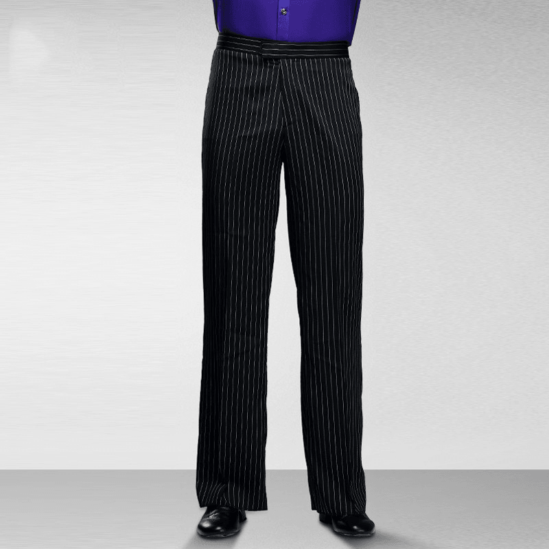 National Standard Modern Dance Pants Loose Striped Pockets - MRSLM