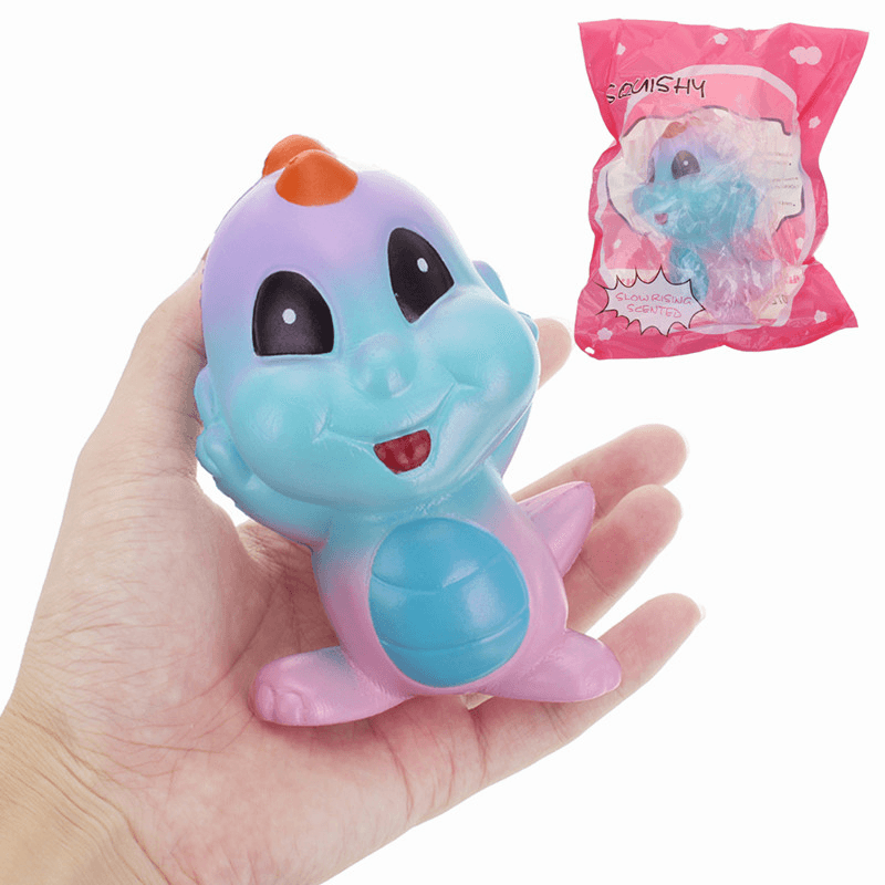 Yunxin Squishy Dinosaur Baby Shiny Sweet Slow Rising with Packaging Collection Gift Decor Toy - MRSLM