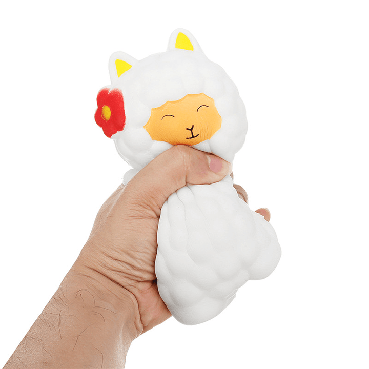 Jumbo Sheep 17Cm Squishy Alpaca Super Slow Rising Cream Scented Fun Toys - MRSLM