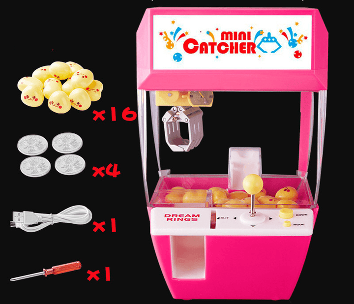 The Same Alarm Clock, Children'S Candy, Mini Grab Doll Machine, Clip Doll Machine, Game Machine - MRSLM