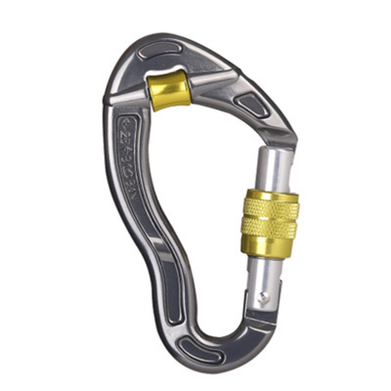 KALOAD Rescue Rock Climbing Hook Security Buckle Antiskid Rope Pulley Climbing Main Lock Padlock - MRSLM