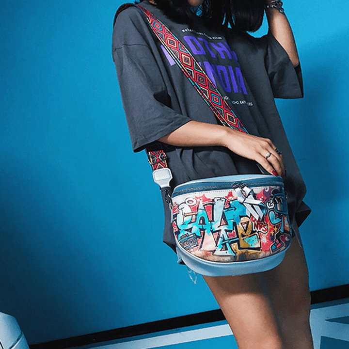 Women Fashion Multi-Carry Bag Hip-Hop Crossbody Bag - MRSLM