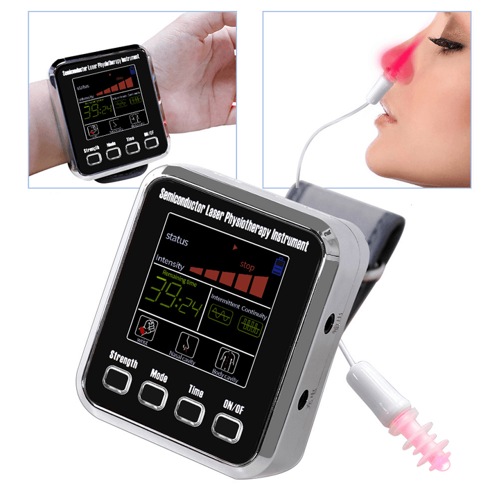 7/12 Holes LLLT Wrist Watch Laser Therapy for Diabetes Hypertension Sinusitis Laser Treatment Instrument Tinnitus Rehabilitation - MRSLM